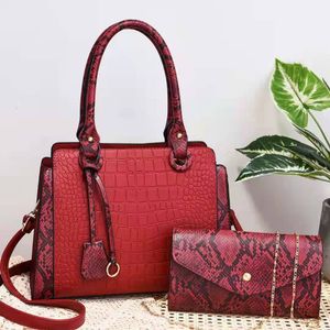 New luxury tote bag designer handbags leather shoulder bags Serpentine Alligator Two-tone crossbody Coposite Purse Large capacity Shopping clutch Bag lady Wallets