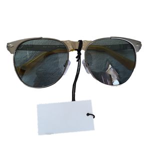 ￓculos de sol polarizados para homens de luxo que dirigem ￳culos de sol para homens designer de marca Male Vintage Black Pilot Sunglasses