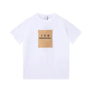 Marca Mens Designer T Shirt Preto Branco Khaki algodão de manga curta Luxo moda verão homens e mulheres curto T-shirt casal modelos impressos Camisas Tamanho Europeu XS-L 02