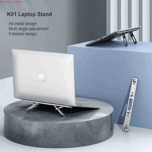 Laptop de carro Stand para MacBook Air Pro Support Tablet Portable Notebook Stand Mini Riser Riser dobrável laptop Suporte de resfriamento Montagem