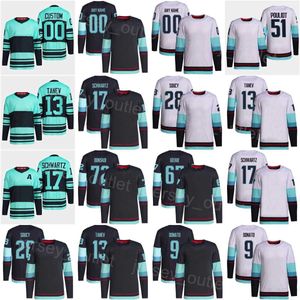 Mężczyźni Kids Women Hockey''nhl''13 Brandon Tanev koszulka 17 Jaden Schwartz 31 Philipp Grubauer 67 Morgan Geekaie 9 Ryan Donato 72 Joonas Donskoi