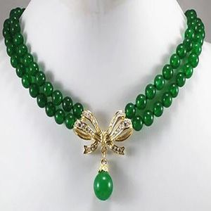 Schöner Schmuckgrün lila Jade Hochzeit Halskette Anhänger 20 
