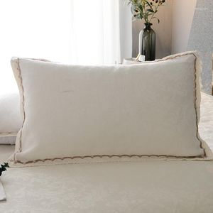 Pillow Case Linen Pillowcase Standard Size 48x74cm Cases Basic Style Envelope Overlap Closure Natural Flax Pillowshams 1 Piece TJ8438