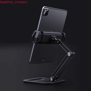 Carro dobrável Tablet Stand três eixo Design de vários ângulos de ângulo ajustável Suporte de comprimido de mesa de mesa de alumínio