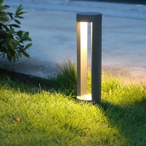 Thrisdar 40 CENTIMETRI 60 CENTIMETRI Esterno Giardino Prato Luce Moderna Impermeabile Paesaggio Pilastro Villa Cortile Pathway Bollard