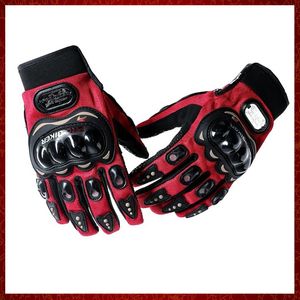 ST453 Motorcycle gloves with protective inserts pair red L XL Street Gear Equipments Parts