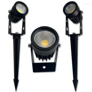 10pcs 3W5W LED Peyzaj Işıkları 220V DC12V24V Su geçirmez Bahçe Yol Duvarları Ağaçlar Bayraklar Açık Spot Işıklar Çim Lambaları