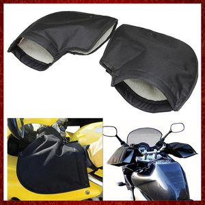 ST448 MOTORCYCLE HANDLEAGBARLAR 32X27X2,5 cm Vindtät sammetskåp för kall vinter varmare motorcykel/skoterhandtag