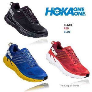 رجال الأحذية الرياضية الخفيفة الوزن المضاد للانزلاق مع امتصاص التأثير هوكا واحد للتشغيل 6