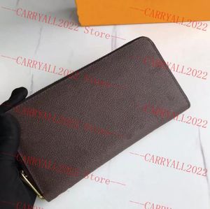 2023 مصممون Zipper Wallet Carders Mens Long Business Zippy Organizer Wallets Mashion Key Pouch Coin Purse Luxurys Massports مع مربع #3008