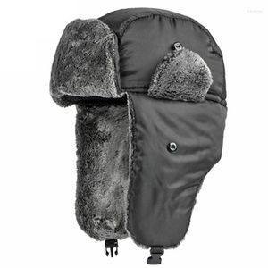 Berretti Inverno Uomo Donna Plus Velluto Fluff Bomber Cappelli Caldi Paraorecchie Cappello Antivento Antivento Coppie Berretti da sci termici Cappellino da equitazione