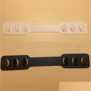 Ganci Rotaie Pe Maschera regolabile in plastica Fascia Eco friendly Nero Bianco Due colori Estensori Porta maschere per il viso Regolatore cinturino elastico Dharj