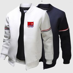 Moletons Masculinos FABIO QUARTARARO COM ASSINATURA Jaquetas Fight Masculinas Manga Comprida Zip Streetwear Casual Harajuku Treino Casacos Tops