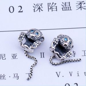 Silver 925 Sterling Sier Beads Jewelry Sparkling Monkey Charm Charms Fits European Style Bracelets Necklace 1556 D3 Drop Deli Dhgarden Dhylm