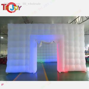 Led strips Glowing Cabinet inflatable cube tent event exhibition trade show Marquee giant Party Room with blower for Sale