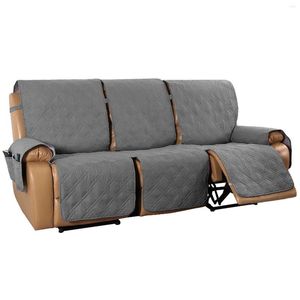 Stol t￤cker 3 -sits ￥terf￥ f￥t￶lj f￥t￶lj med f￶rvaring Loveseat Slipcover f￶r l￤dersoffa tv￤ttbar skyddselastisk elastik