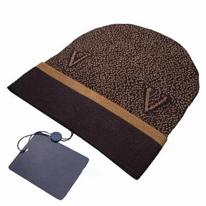 Winter Hat Men Mulheres Designers Fiz chap￩us Man Bonnet Classic Letter Impresso Autumn Wood Cap Skullies Feins Caps A-4