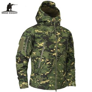 Men's Jackets Mege Brand Clothing Autumn Military Camouflage Fleece Jacket Army Tactical Multicam Male Windbreakers 221124