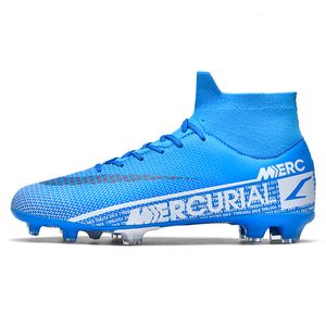 Dress Shoes Sports Soccer for Men TFFG High Ankle Football Boots Light and Soft Bottom Adults Outdoor Cleats Size 36-45 221125