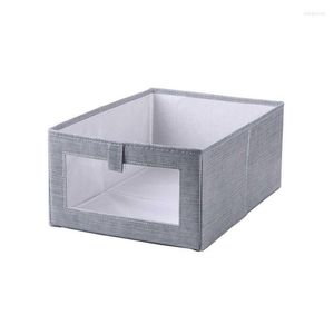 Storage Boxes Japan Style Wardrobe Cotton And Linen Cloth Art Clothing Finishing Foldable Box Organizer Divider For Drawers