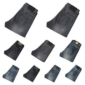 Nya jeans chino byxor byxa mäns byxor sträcker höst vinter nära passande jeans bomullslakor tvättade rakt affärssammantrån HS9503