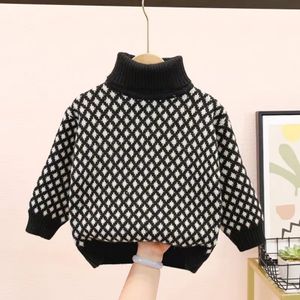 Pullover Boys Sweater Winter Girls Clothes Kids Knitter Sweaters Turtleneck Children Fashion Clothing Warm Costum Child 8 Years 221128