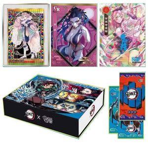 Giochi di carte Anime Demon Slayer Blade Flash SSP Kamado Tanjirou Nezuko Peripheral UR Collezione rara Regalo di Natale 221125