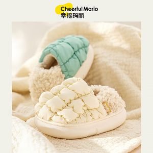 Slipper Kids Slippers детские туфли мультфильм зимние плюш теплые водонепроницаемые мальчики девочки мягкая подошва антислипа 221125