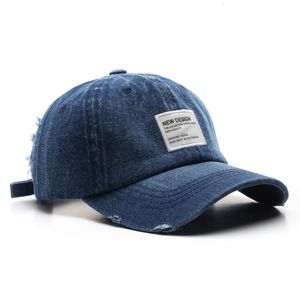 Ball Caps D T Fashion Sunprotection Men Women Design Cotton Material Adjustable Retro Denim Casual Style Hat Baseball 221125