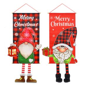 Christmas Decorations Merry Hanging Flag Banner Xmas Front Door Ornaments Navidad Year Party Decor 221125