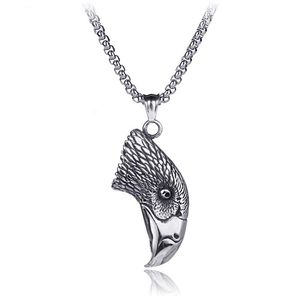 Stainless Steel Eagle Necklace Pendant Bird Hip Hop Necklaces for men chain Fashion Fine Jewelry