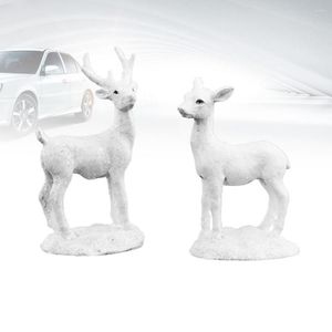 Wholesale Interior Decorations 2pcs Car Decor Deer Shaped Cute Lovely Animal Creative Ornaments For Bedroom Office Living Room