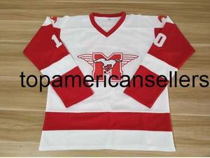 10 Dean Hamilton Mustangs Ice Hockey Jerseys Rob Lowe Younhe Youngblood Podwójny numer nazwy