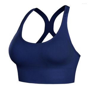 Yoga Outfit High Impact Sports Bra For Women Gym Top Seamless Crop With Push Up Training Vest Underwear Without Underwire Sexy Fitness