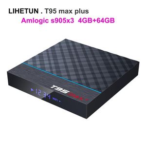 T95 Max Plus Android TV Box Amlogic S905X3 4GB 64GB 24G 5GデュアルWiFi BT40 8Kセットトップストリームメディアプレーヤー8900715