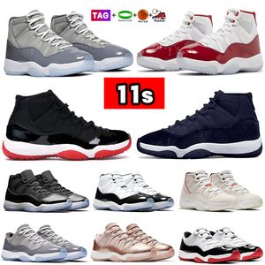 Cool Grey s Basketball Shoes cherry midnight navy velvet Jubilee Bred Space Jam Concord Men Women sneakers Cap and Gown Platinum Tint Low Navy Gum sneaker