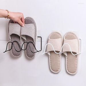 Clothing Storage Hanging Shoe Shelves Wall Mounted Rack Organizer Metal Holder For Sandals Slippers Great Home Bathroom