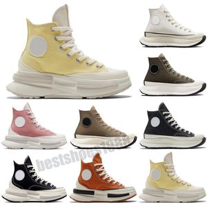 Sapatos casuais altos designers de caneta movimentos articulação preto amarelo branco verde clássico grosso de fundo grossa caminhada oi mulheres homens