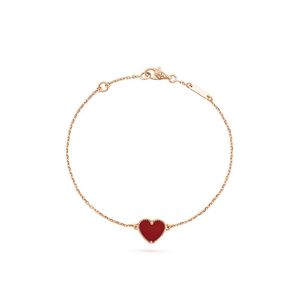 Lucky Clover Heart Bracelet Bracelet Brand Letter-V Cleef Tennis Chain Chair Bracelets Mens Mens Jewelry for Women Party Christmas Presents Gover Rose Gold