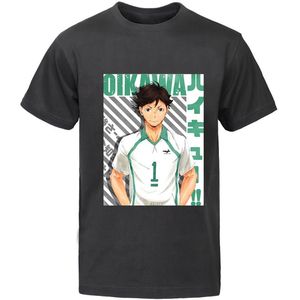 T Shirts Men's Haikyuu Shirt Tooru Oikawa Men Summer Oversized High School Haruku Tshirts Short Sleeve Tee O'neck Tops Camisetas Ooru Shirts Ee Ops 869