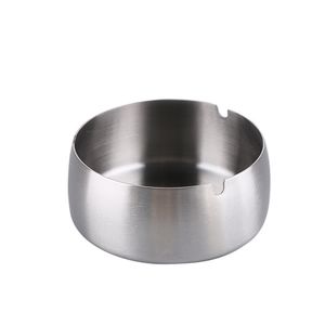 Stainless Steel Ashtrays Househlod Coffee Shop Hotel KTV Ashtray 3.15inch Metal 8cm Fall-proof Windproof A12