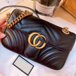 2023 Fashion Women Shoulder Bags Classic Gold GG Chain Heart Style Women Bag Handbag Tote Bags Messenger Handbags