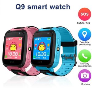 Q9 Smart Watch per bambini Orologio con fotocamera remota Anti-perso per bambini Smartwatch LBS Tracker Orologi da polso Chiamata SOS per Android