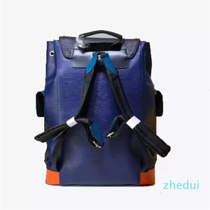 Klassische Damen-Herren-Rucksäcke aus echtem Leder, Luxus-Mode, blau, grün, schwarz, Designer-Handtasche, Rucksack, Herren-Taschen, Rucksack