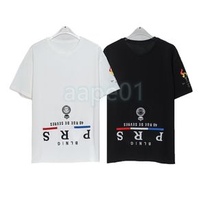 Luxury Fashion Brand Mens T Shirt Design Letter Embroidery Round Neck Short Sleeve Summer Loose T-Shirt Top Black White Asian Size S-3XL on Sale