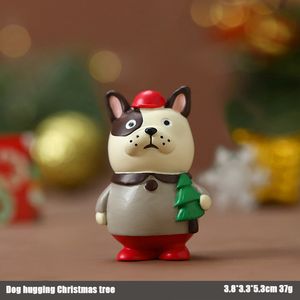 Christmas Snowman Penguin Bear Ornaments Creative Desktop Decoration Gifts Window Display Furnishings Resin Crafts