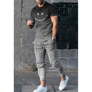 Herren Tracksuits Mann Trend T-Shirt Luxusbrand Tracksuit Hosen Mode Streetwear Sommer Kurzarm Topslong Hosen Sets 221128