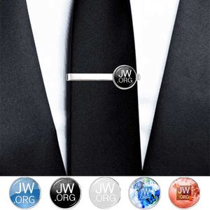 2022 Steampunk Jehovah's Witnesses Tie Clip JW.ORG High Quality Clip Round Hand Craft Jewelry Glass Cabochon Clips