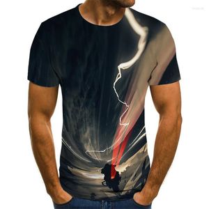 Camisetas masculinas 2022 Motocicleta T-shirt Punk Wind Tops 3d Racer Summer Fashion O-Gobes Camisa Plus Size Streetwear