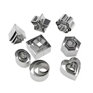 2021 3pcs/set pişirme kalıpları paslanmaz çelik pişirme kalıbı kurabiye kesiciler piston bisküvi diy kalıp yıldız kalp bebek çocuklar için 1128